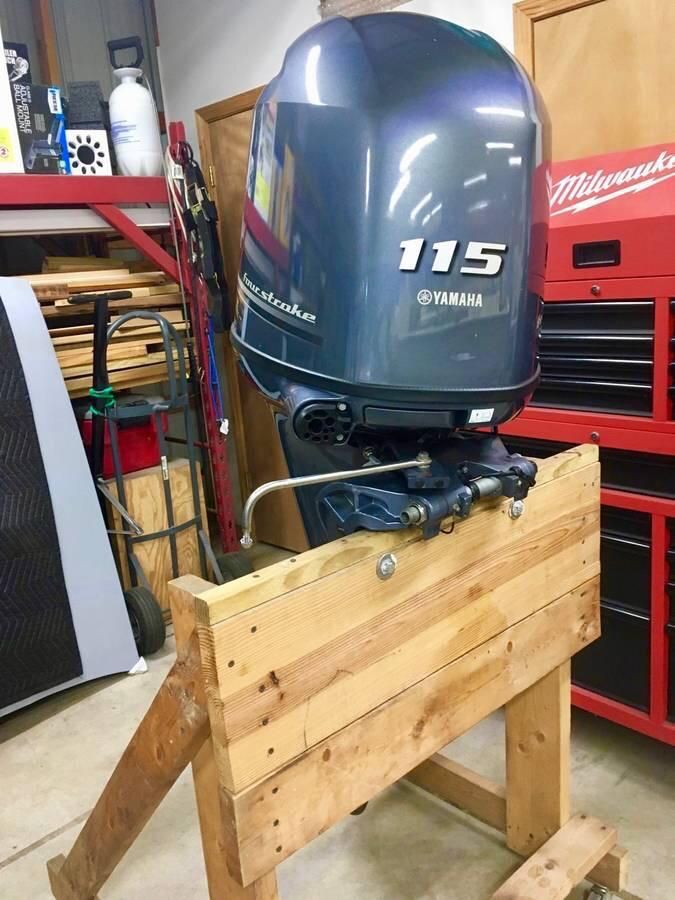 Slightly Used Yamaha 115 HP 4-Stroke Outboard Motor Engine