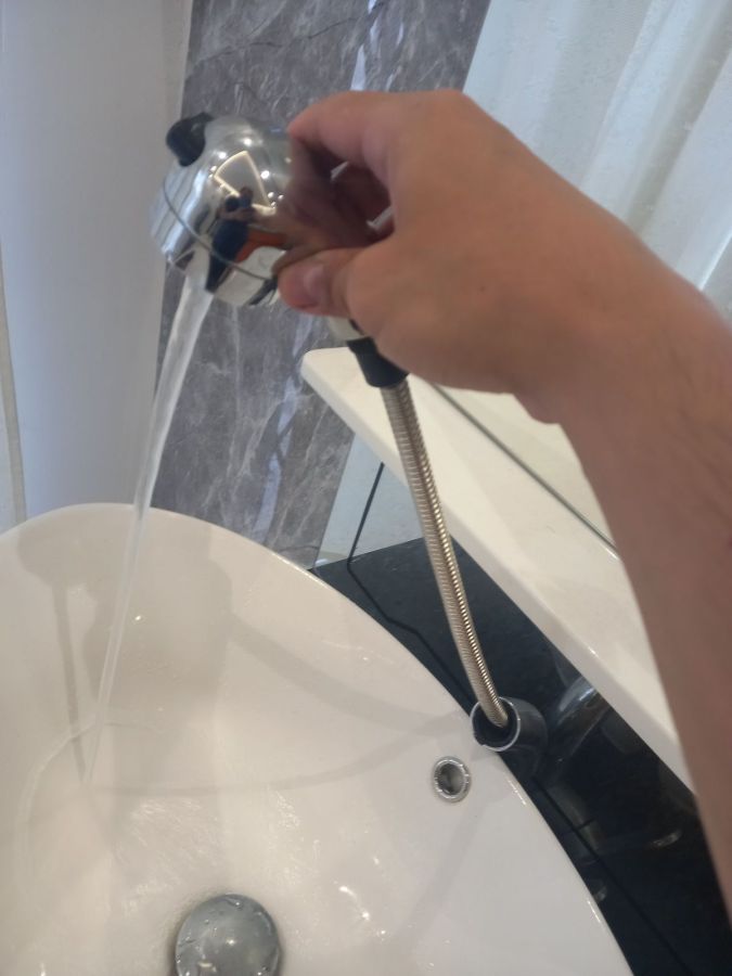 hand/hair washing basin with faucet and storage space, moving sales