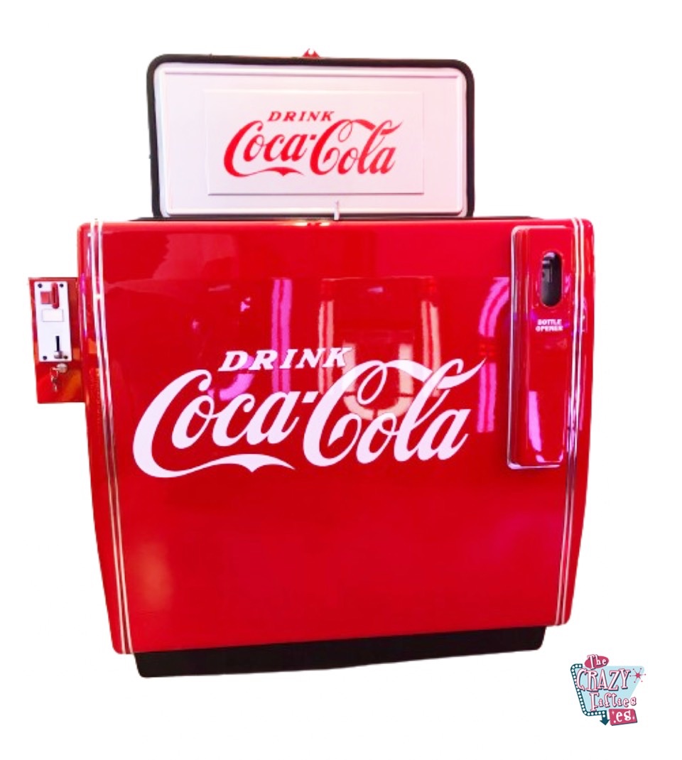 Vendo Máquina de venda automática retrô da Coca-Cola do ano 68