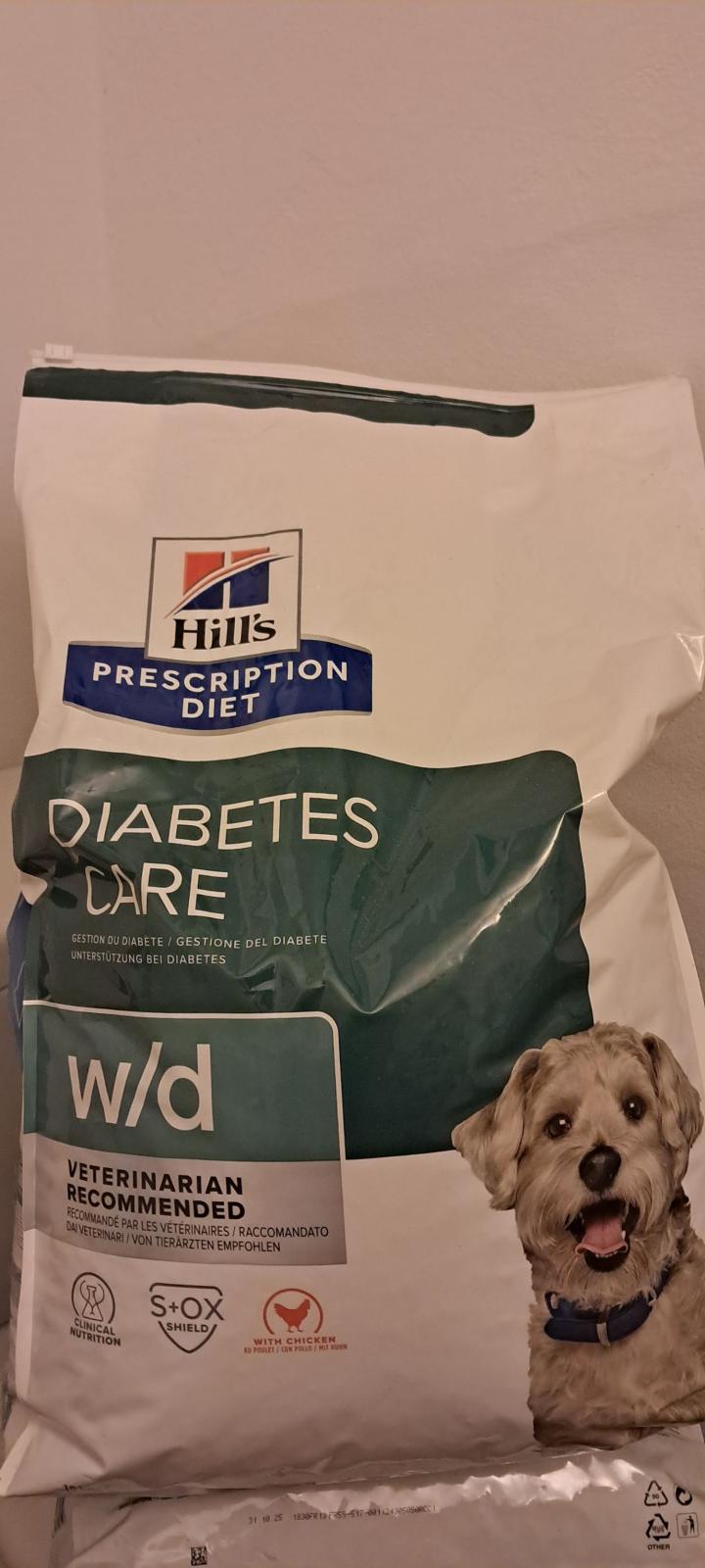 Comida para perros diabéticos a la venta: Croquetas Hill's para la nutrición veterinaria diabética