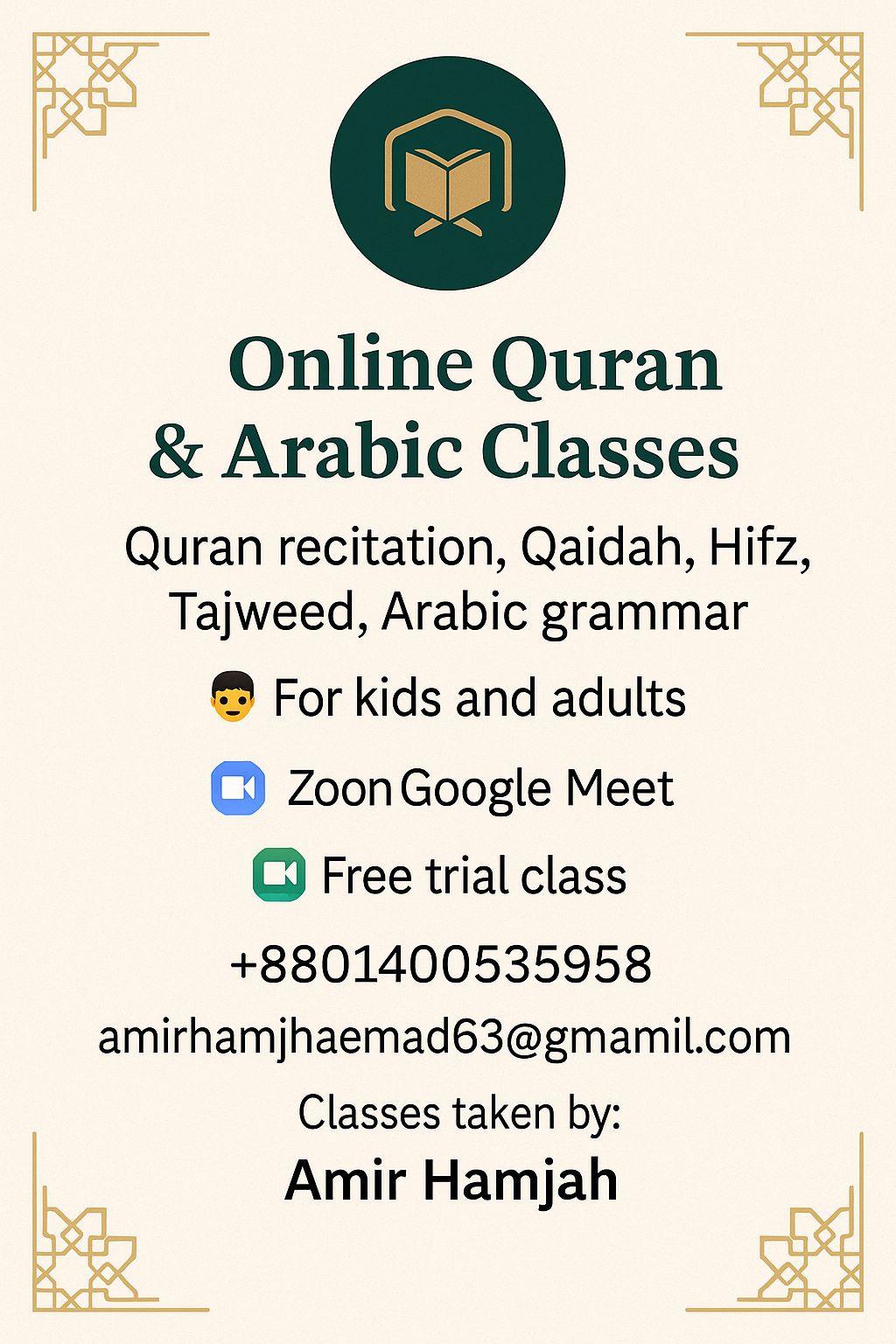 🌙Tutor online del Corano: impara il Tajweed, l'Hifz e gli studi islamici da qualsiasi luogo