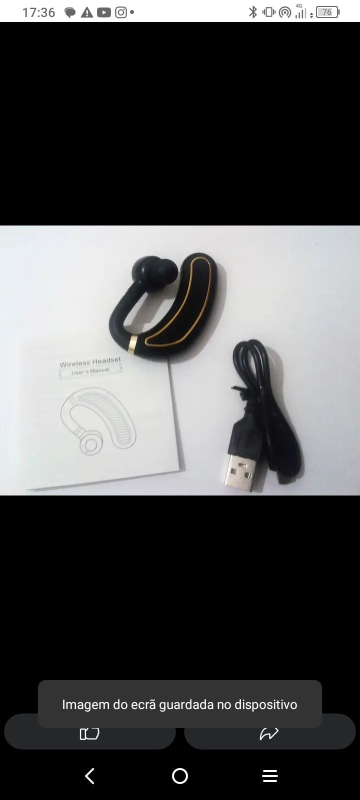 Bluetooth hand free headset 