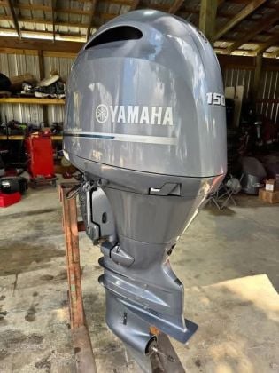 Slightly Used Yamaha 150HP 4 Stroke Outboard Motor Engine