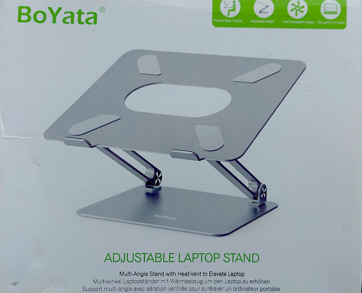 Support pour ordinateur portable réglable en hauteur et en inclinaison