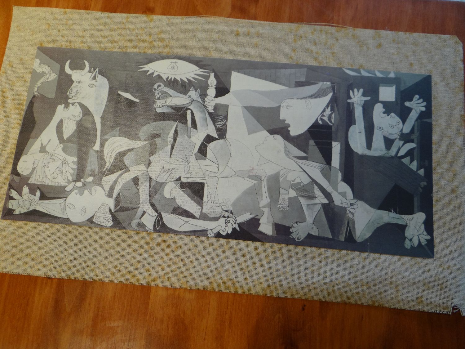 Picasso Guernica Reproduction Plastique Sur Toile