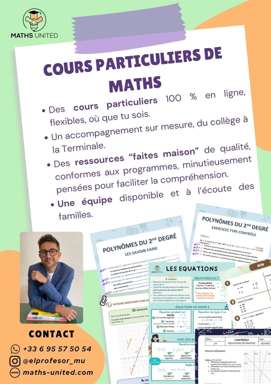 Cours particuliers de Maths