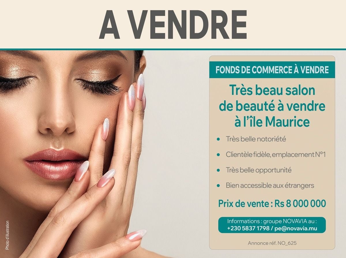 À VENDRE - Fonds de Commerce | Salon de beauté | Centre de l'île Maurice