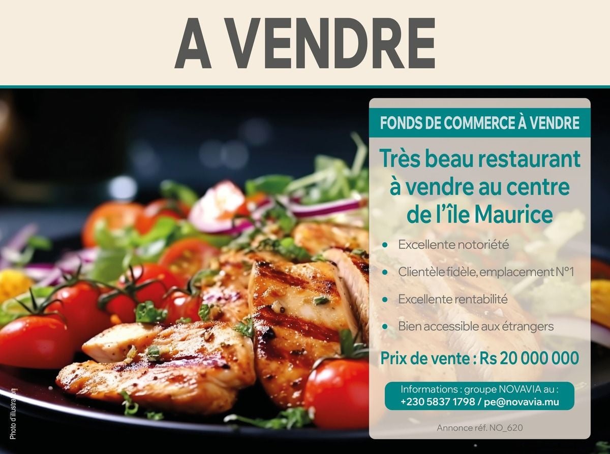 À VENDRE - Fonds de Commerce | Très beau restaurant | MOKA