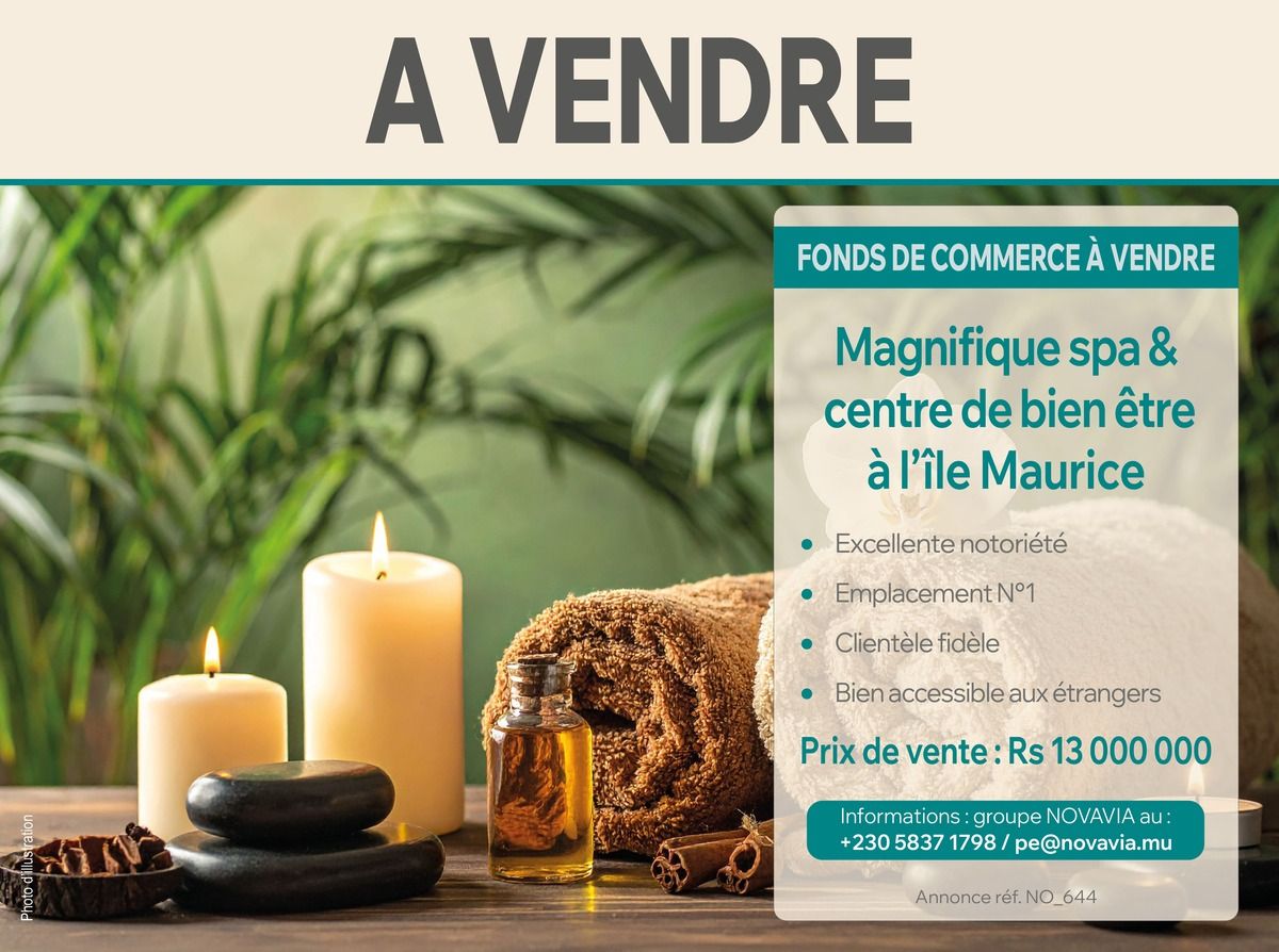 À VENDRE - Fonds de Commerce | Magnifique Spa et centre de beauté | Nord de l'île Maurice