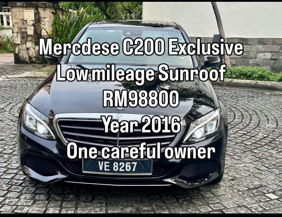 Mercedes C200 Exclusive sunroof low mileage 