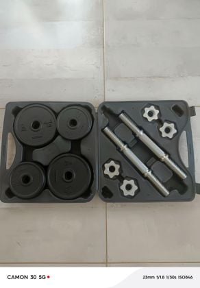 20kg Metal dumbbell weight set - brand new!