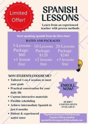 Spanish Lessons Online: Start speaking Spanish from the first class!