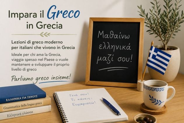 Conversazione online in greco moderno con madrelingua greca