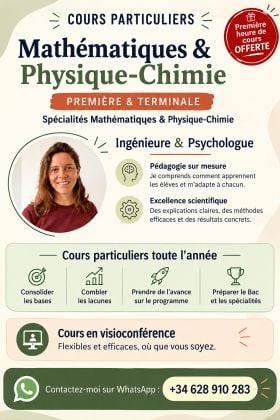 Cours Mathématiques et Physique-Chimie pour les élèves du LFKL