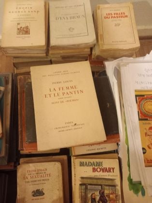 Library of old books