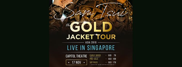 Sam Tsui live in Singapore 2019 - The Gold Jacket Tour