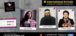 Stand Up Comedy- International Arrivals: George Rigden, Jay Handley & Jamali Maddix