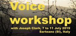 Voice seminar with Joseph Clark in July