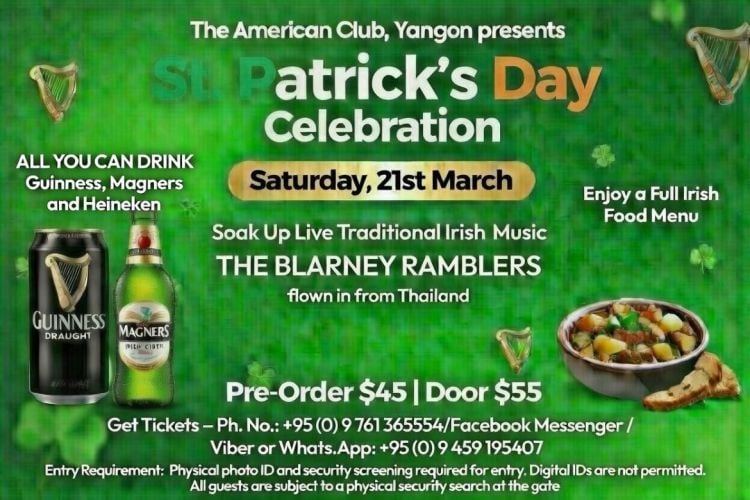 St. Patrick's Day Celebration, Yangon