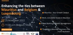 Webinar: Enhancing the ties between Mauritius and Belgium & Luxembourg