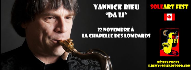 Yannick Rieu from Quebec in concert in Paris