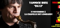 Yannick Rieu from Quebec in concert in Paris