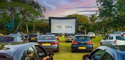 Drive in Theatre at Chateau de Labourdonnais