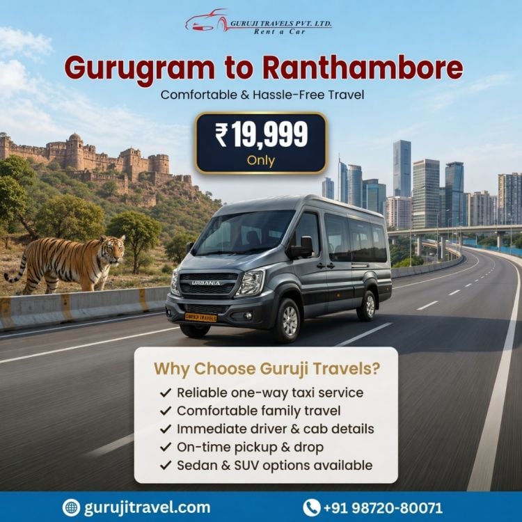 Gurugram to Ranthambore Urbania Rental Guide