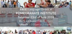 Free Class sessions for IELTS, Arabic and French