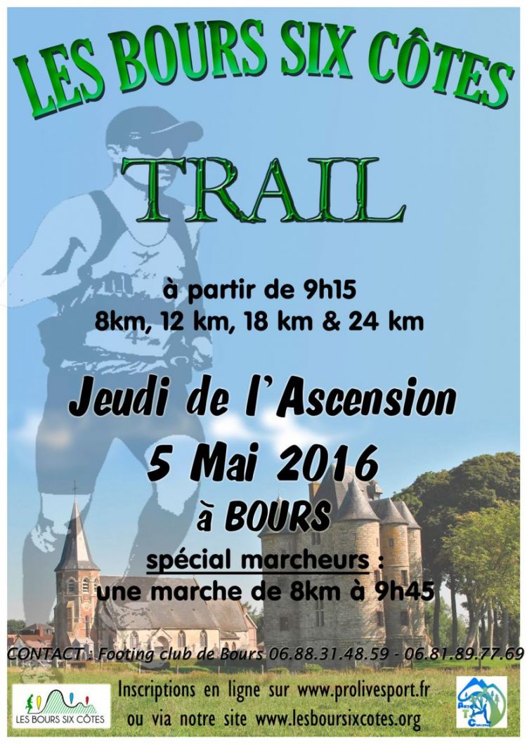 Bours Six Côtes (trail de 8, 12, 18 et 24 km)