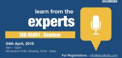 Seminar - ISO 45001 &quot;New standard for Health & Safety Professionals&quot;
