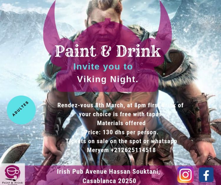 Paint & Drink invite you to the Viking Night!