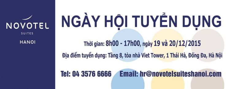 Novotel Suites Hanoi Mass recruitment dates