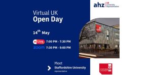 Staffordshire University Virtual UK Open Day