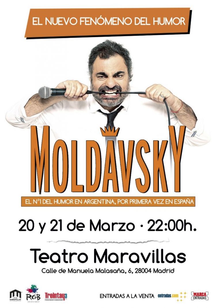 Moldavsky, el número 1 del humor en Argentina. Ahora por primera vez en España.