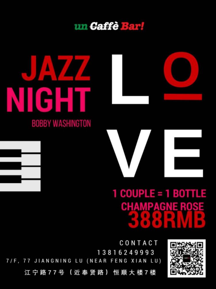 Jazz Valentine&#39;s evening at un Caffe Bar