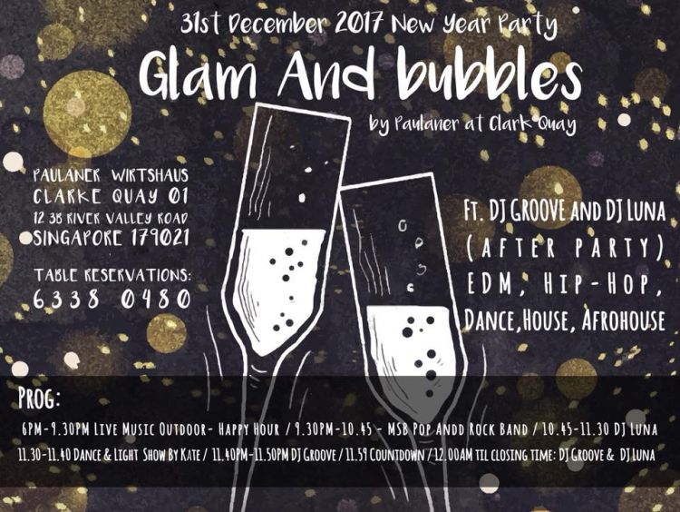 GLAM & BUBBLES New Year Party- Free Attendance!