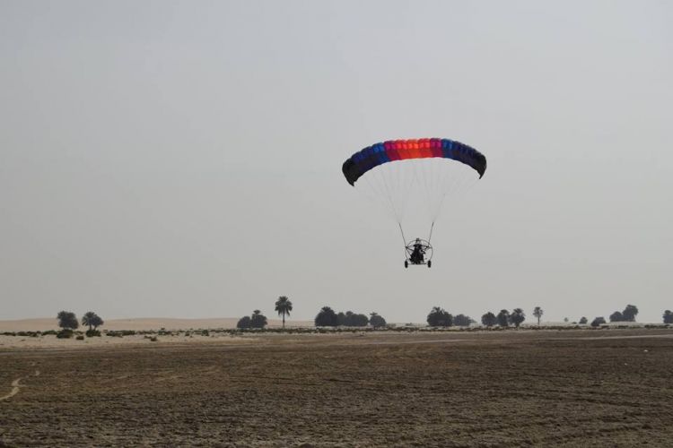 Paragliding with a view of beautiful desert!