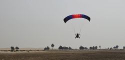 Paragliding with a view of beautiful desert!