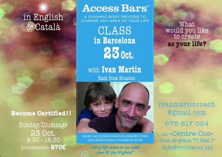 Curso de Access Consciousness Bars® en Ingles