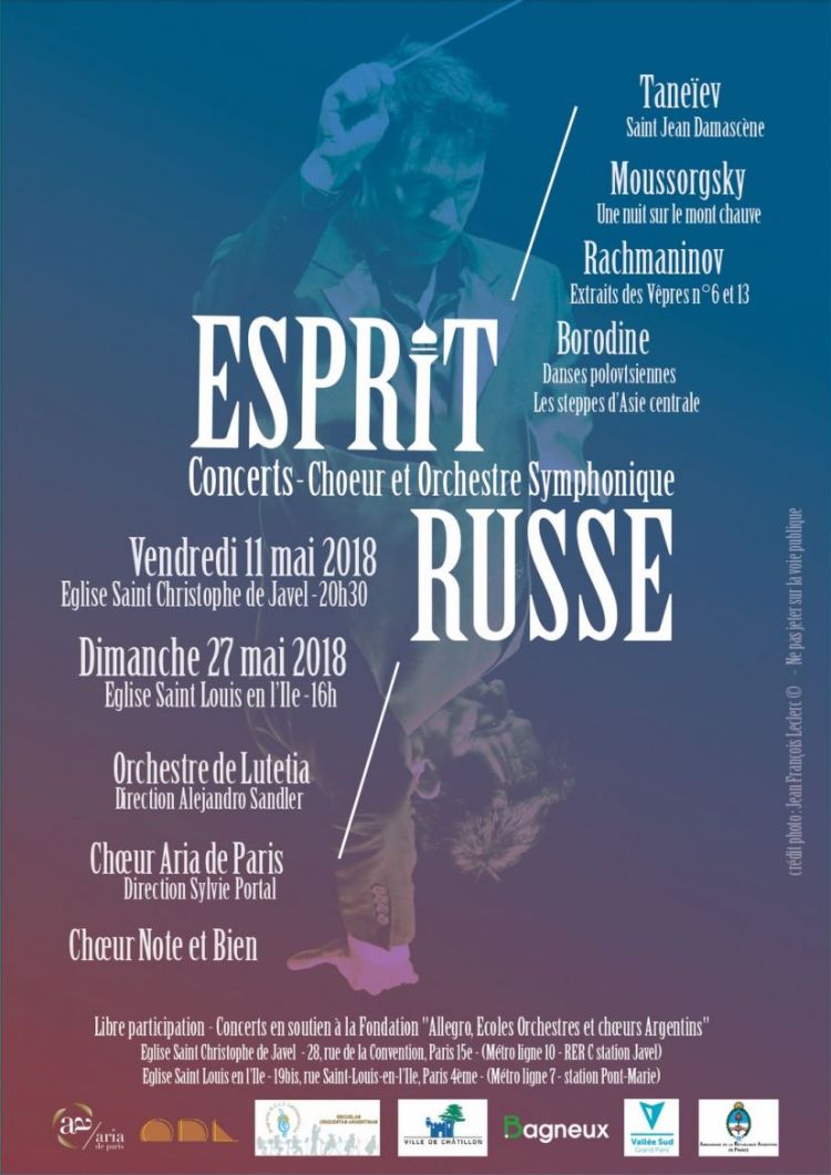 Concert Esprit Russe : ch&#339;urs et orchestre