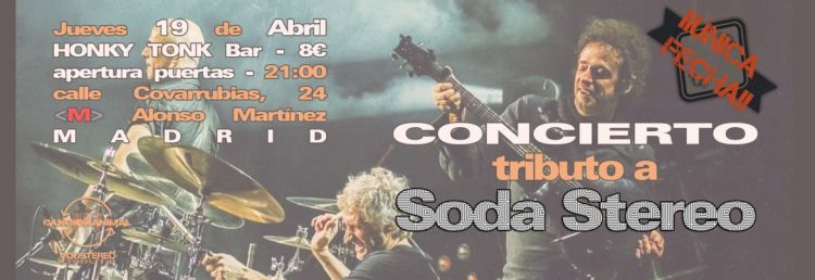 Tributo en vivo a Soda Stereo en Madrid. Única fecha!!