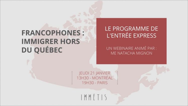 Immigration francophone hors du Québec - Le RDV mensuel Immétis