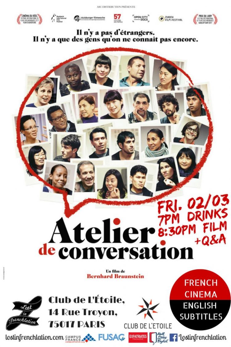 LOST IN FRENCHLATION presents: &#8216;Atelier de Conversation&#39; w/ Eng. subs   Q&A