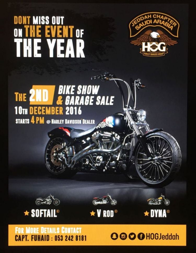 Harley Davidson Jeddah - The 2nd Bike Show & Garage Sale