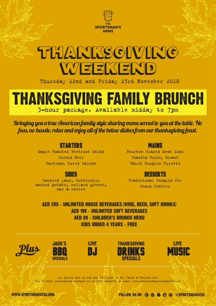 Thanksgiving Family Brunch Offers