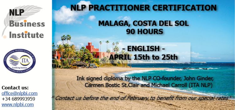 Coaching with NLP by the beach- Practitioner Internationally Certified Course