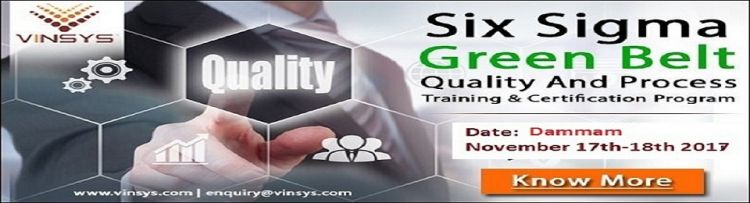 Six Sigma Green Belt Certification Training in Dammam, Vinsys