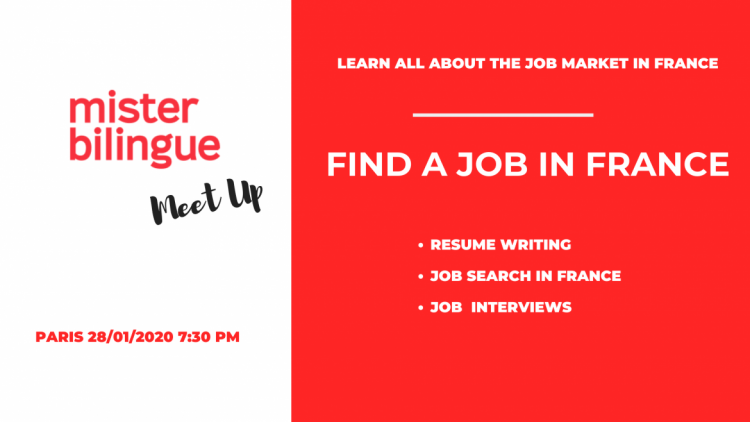 WORKSHOP : HOW TO FIND A JOB IN PARIS ?