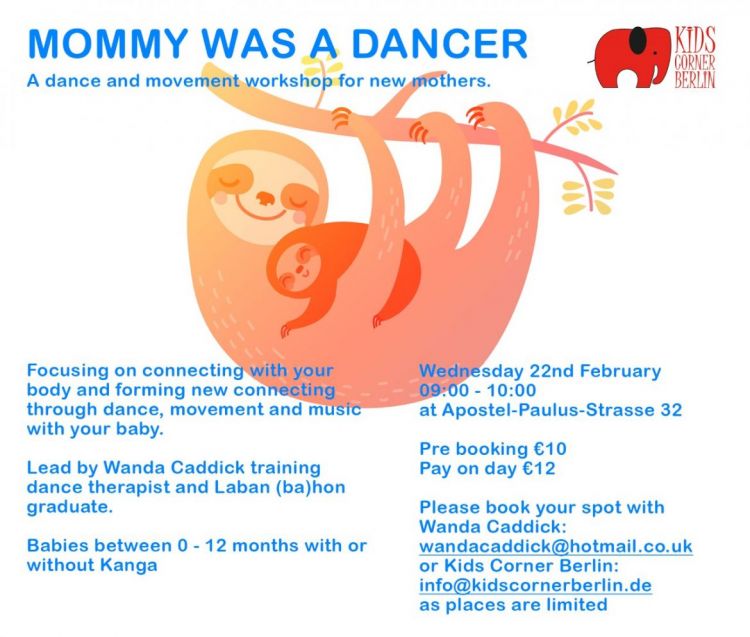 Mommy was a dancer, dance workshop for new mothers and babies 0 - 12 months 